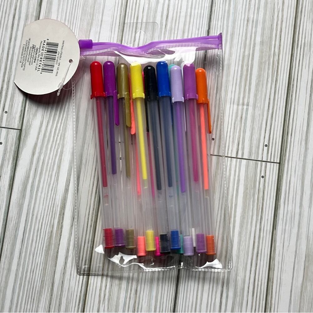 Assorted Color Gel Writing Pens  New in Package